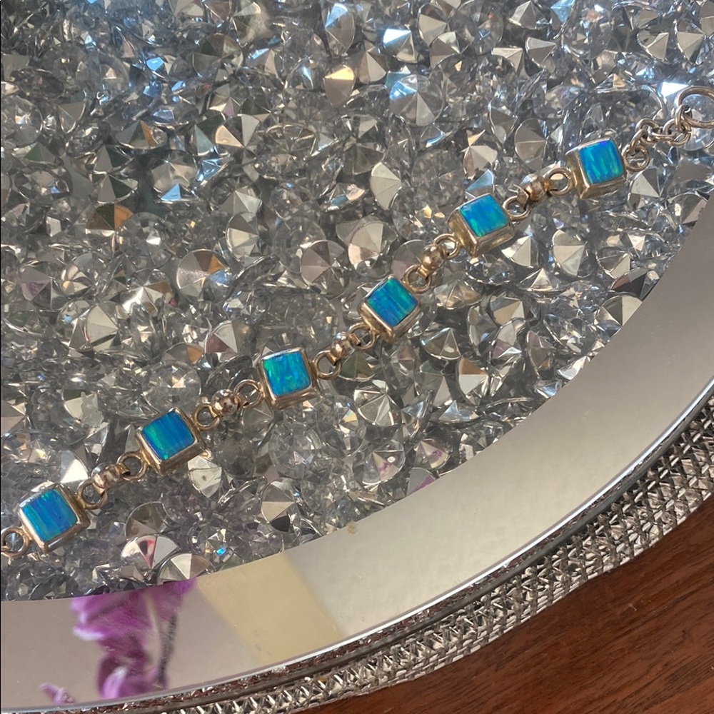 Elegant Blue and silver  Bracelet